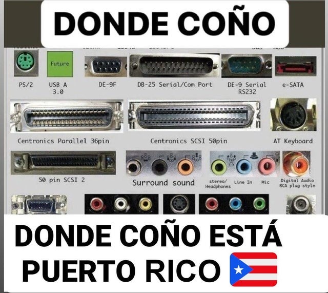 Dónde está Puerto Rico - meme