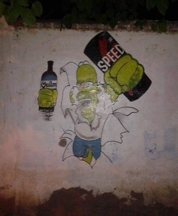 Dibujaron esto cerca de la cancha donde juego :lol: - meme