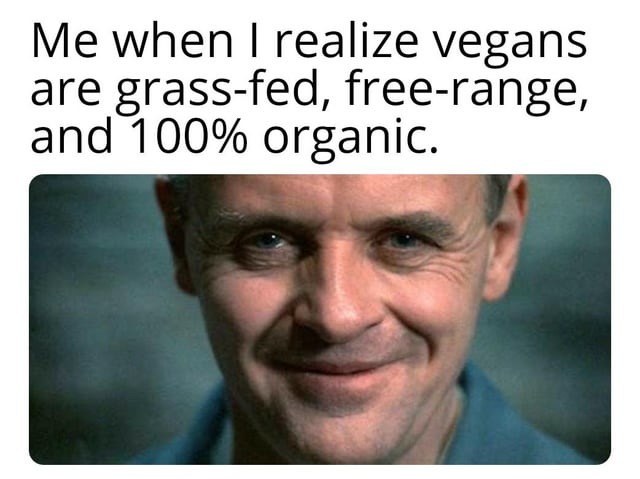 Vegan food - meme