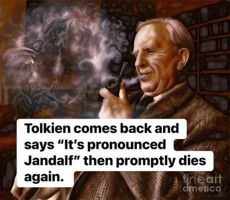 Tolkien the white - meme
