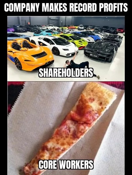 Company makes record profit - meme