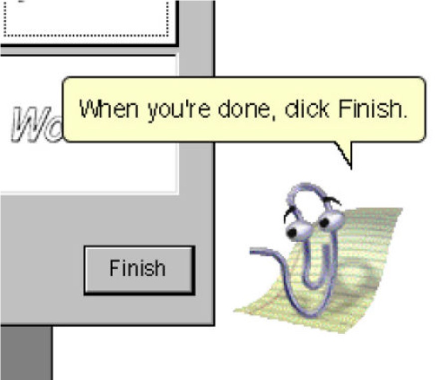 How do I dick finish? This kerning error wants people to “Dick Finish” when their done. - meme