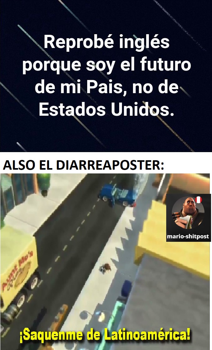 se me ocurrio este meme, tal vez sea idea usada