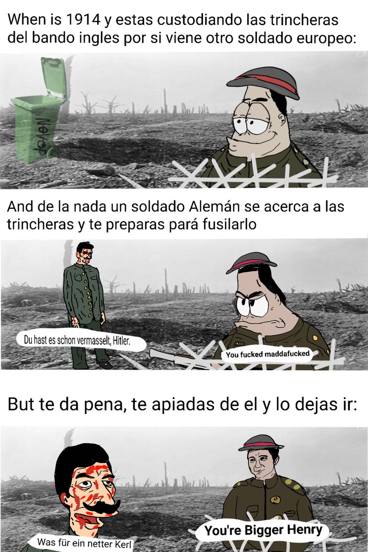 Acabas de ver a un Hitler joven haciendo la ario pose en un curimomo - meme