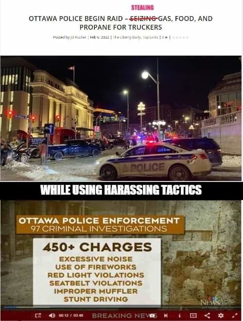 Ottawa police joining the theft - meme