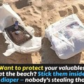 "Valuables" at the beach