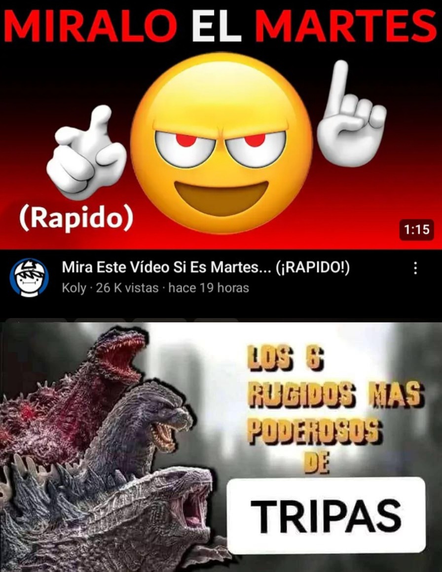 Les ruge las tripas al pobre hombre - meme