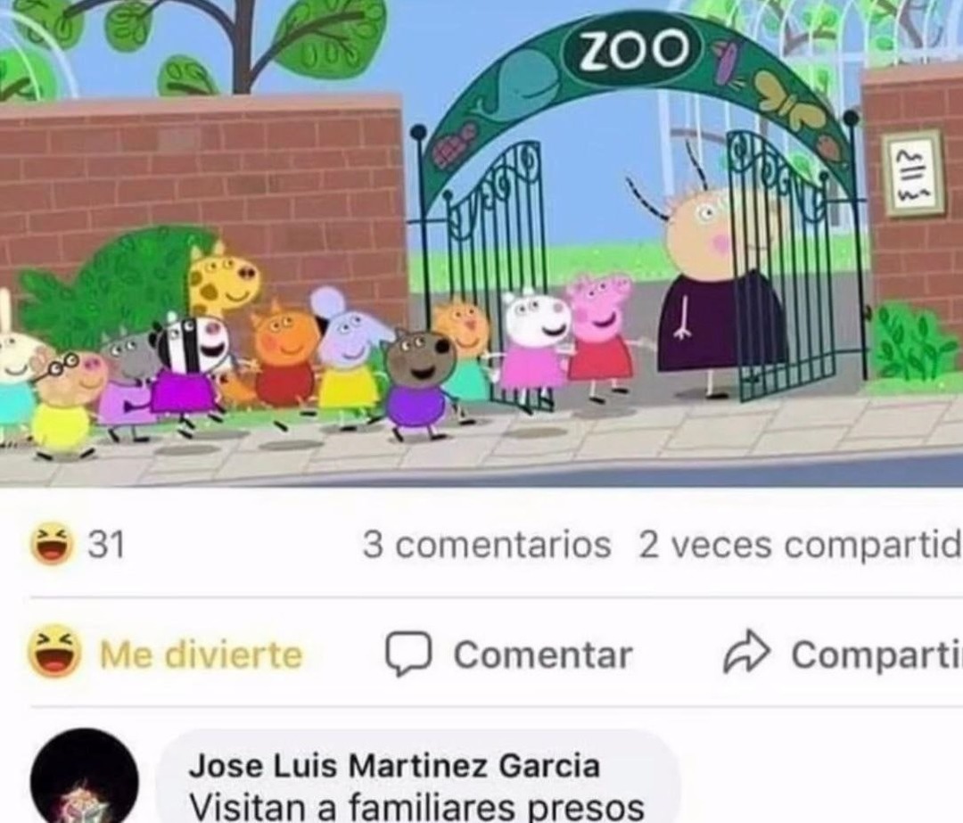 Peppa pig va al zoo - meme