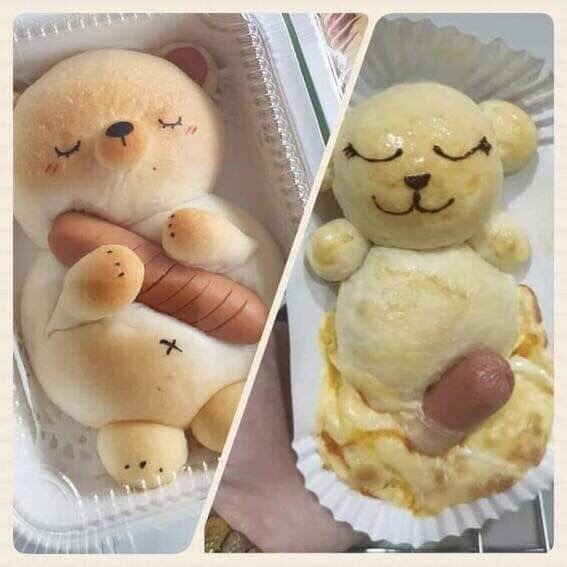 Urso linguiçudo, uma explosão de sabores - meme