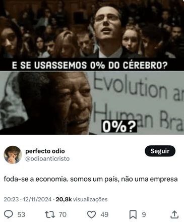 QI de bostileiro - meme