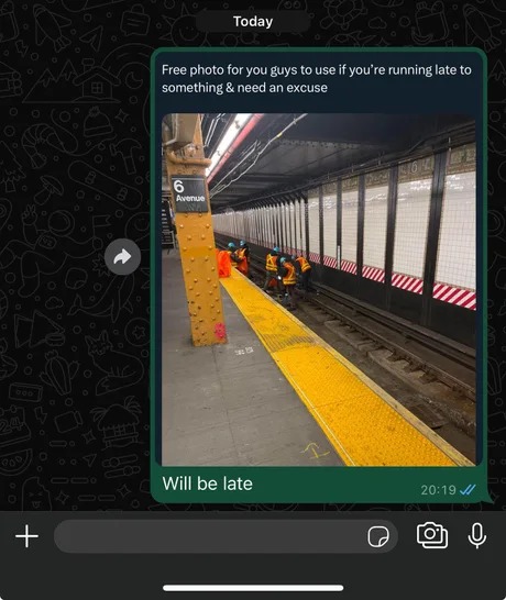 free photo to use if you're running late to something - meme