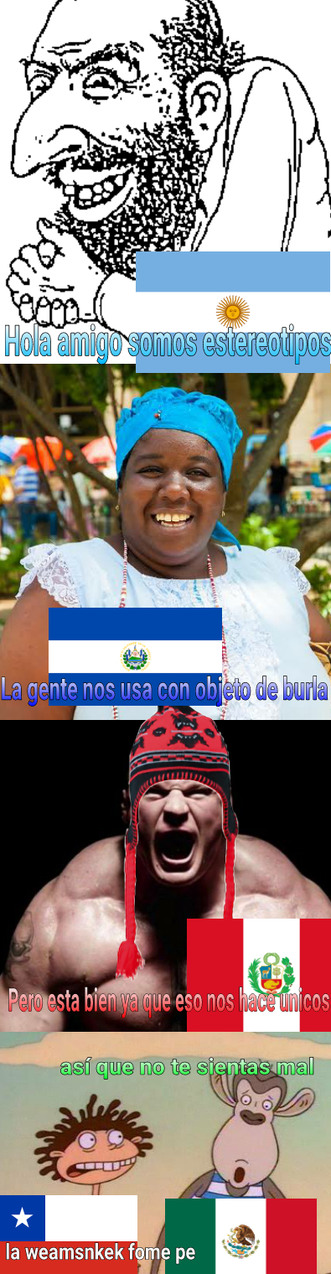 Estereotipos latinoamericanos - meme