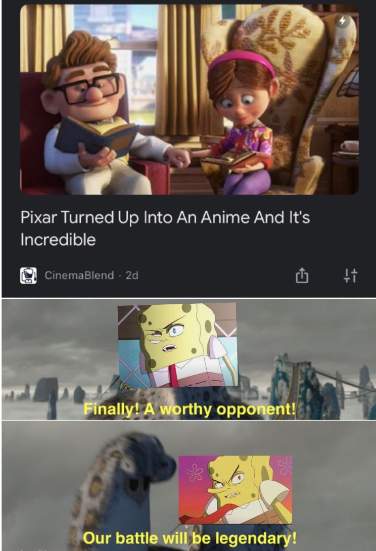 I think the SpongeBob Anime looks cooler ngl - meme