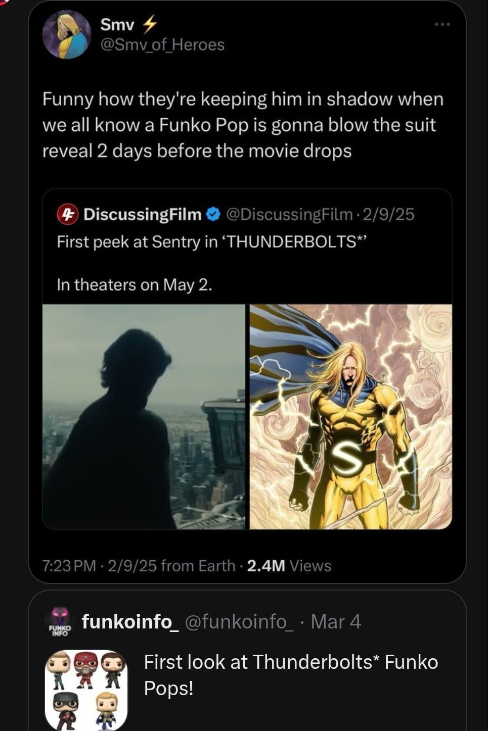 Sentry Thunderbolts movie meme