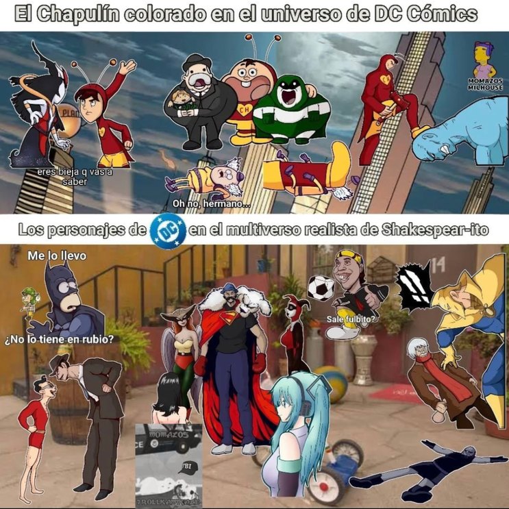 El chespiritoverso barre el DCverso - meme