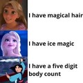Mulan has the highest body count of any Disney character...