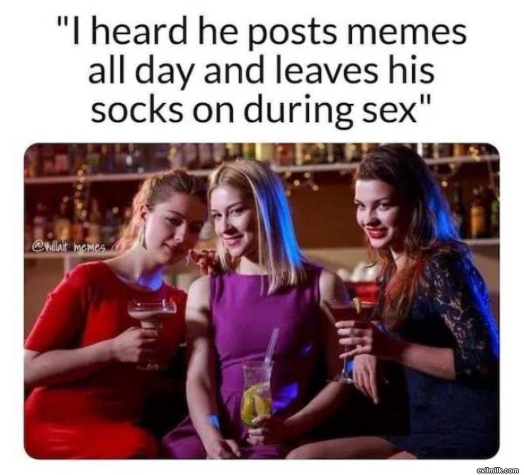 yes…but no socks - meme