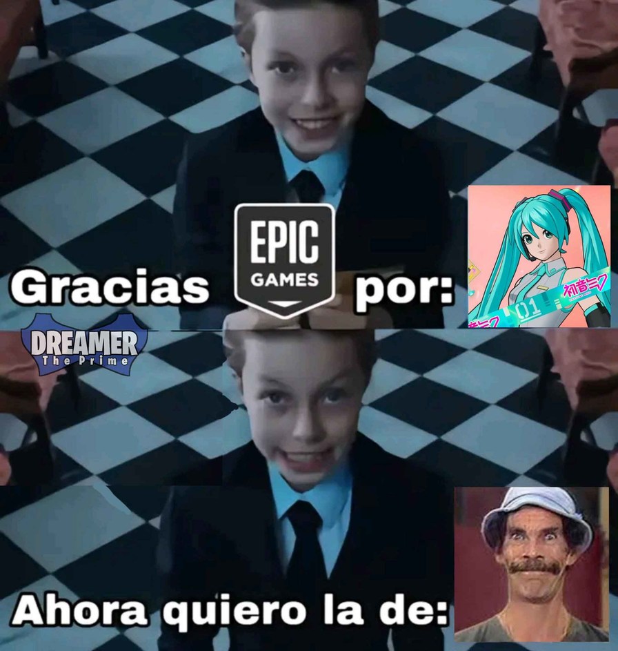 Lo quiero ya epic games - meme