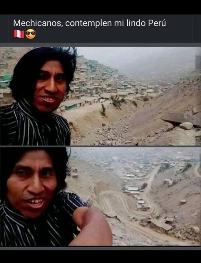Mexicanos viendo Perú y quedando confundidos pero con respeto - meme