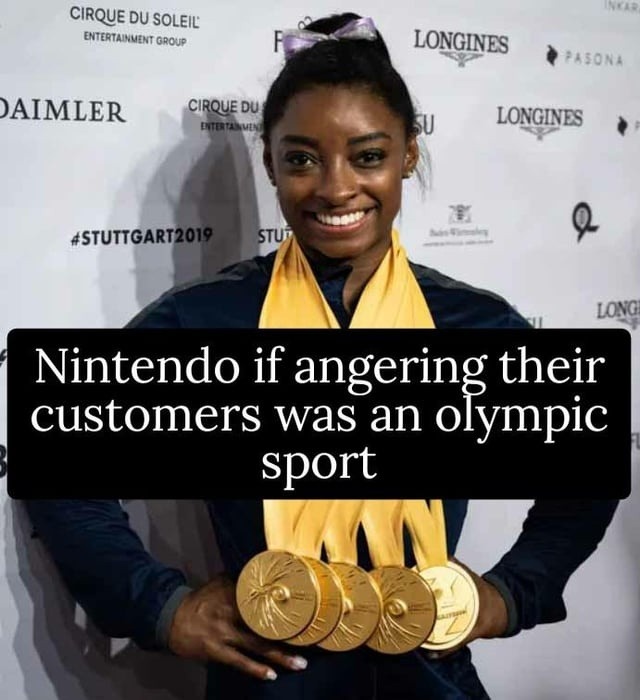 Nintendo's Olympic gold in pissing people off - meme