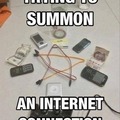 Summoning internet connection