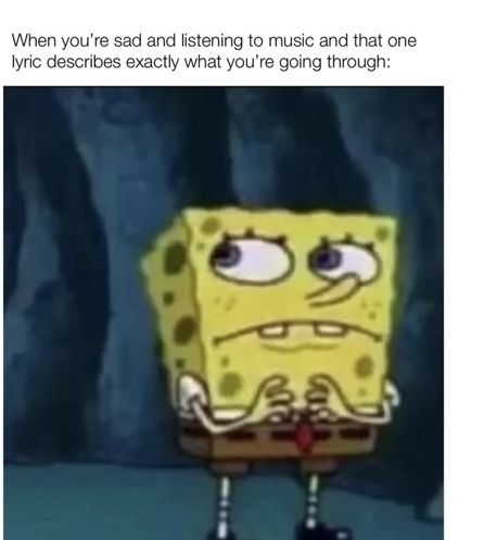 Is the song listening to me??? - meme