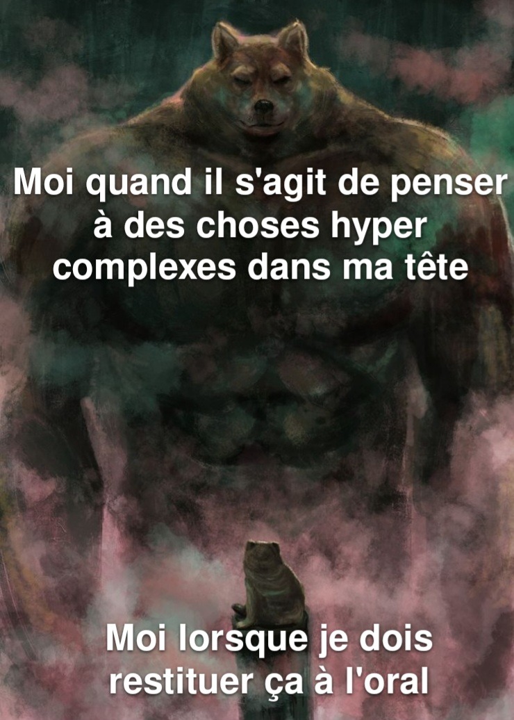 Alors...euh... c'est à dire...euh...dans le sens que... - meme