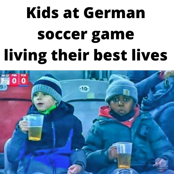 kids at soccer games - meme
