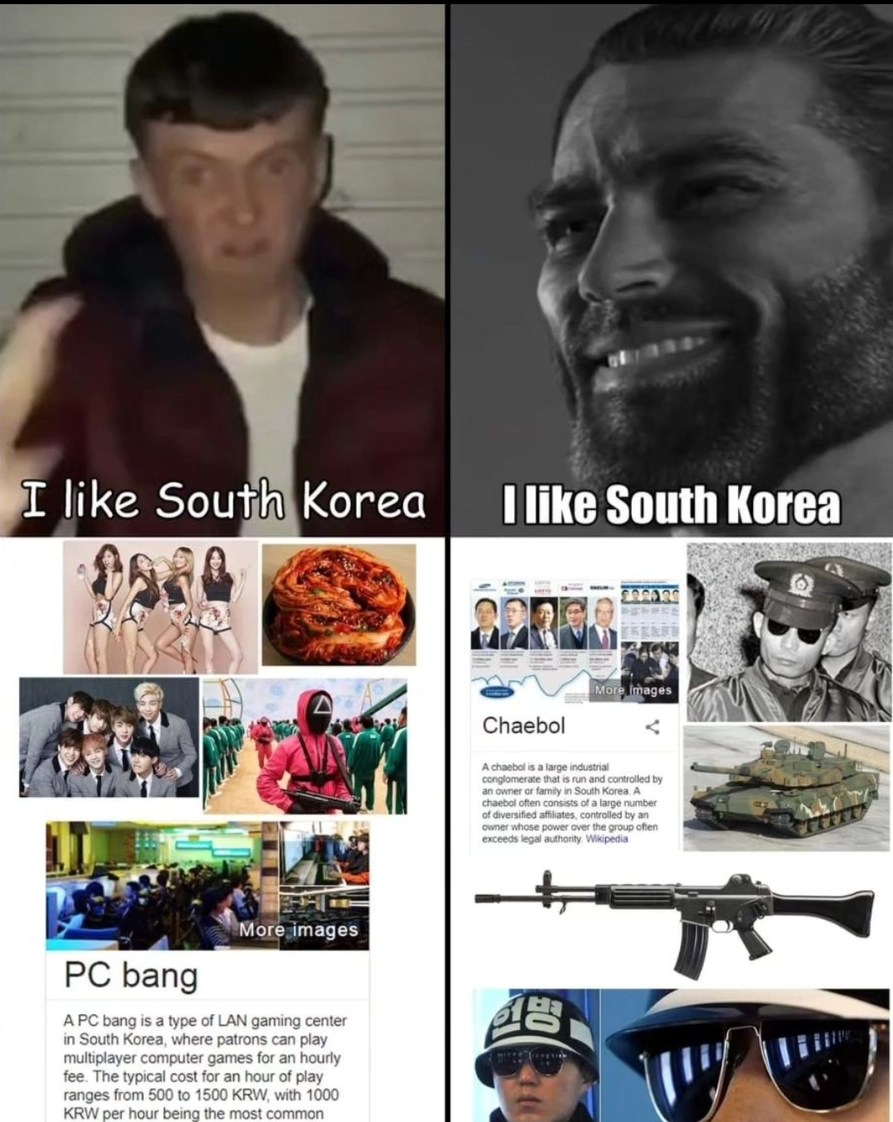 I like South Korea - meme