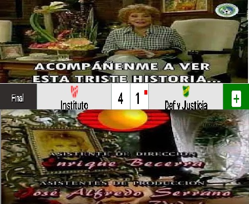 instituto 4-1 defensa y justicia - meme