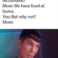 Cus' your mom remembers Spock