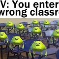 imagine the wrong classroom