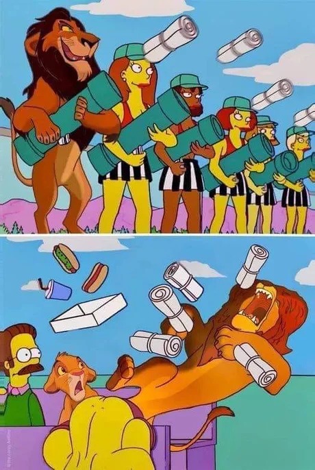 El rey leon en un universo paralelo - meme