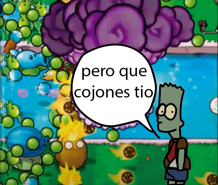 el titulo se fue a jugar PvZ Hybrid - meme