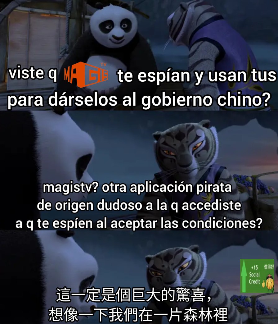 magistv es clave (consexo: es una aplicación pirata donde podés ver series, películas y canales de televisión de cualquier país latino y español) - meme