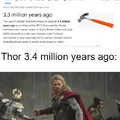 Thor 3.4 million years ago