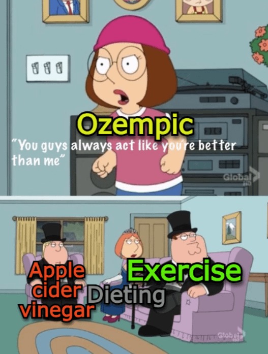 Ozempic pills meme