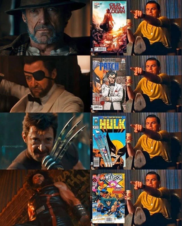 Wolverine comic adaptations in Deadpool 3 - meme