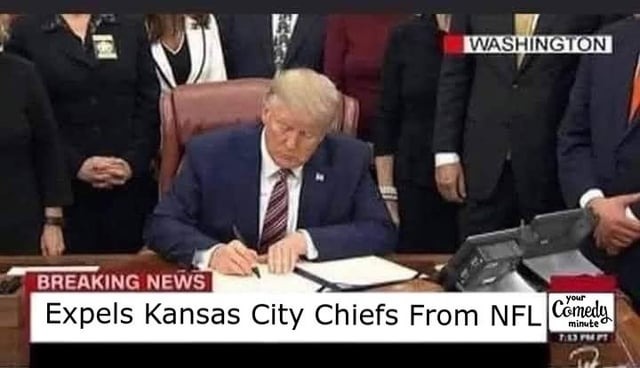 Chiefs expelled from th NFL - meme