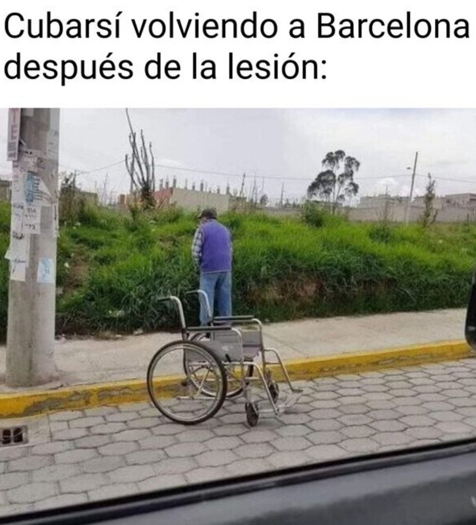 Cubarsí vuelve lesionado y ya parece serie dramática - meme