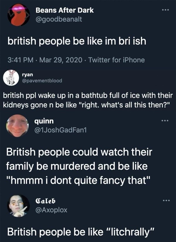 British people be like - meme