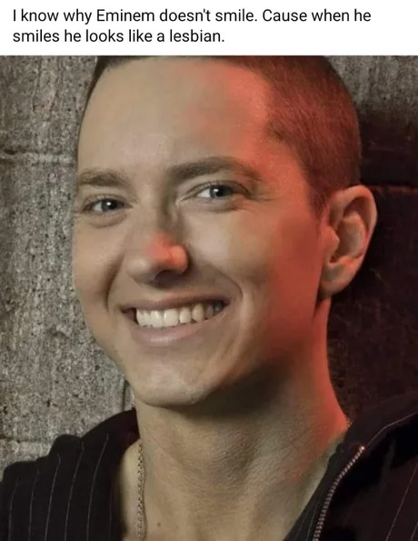 Eminem smiling meme