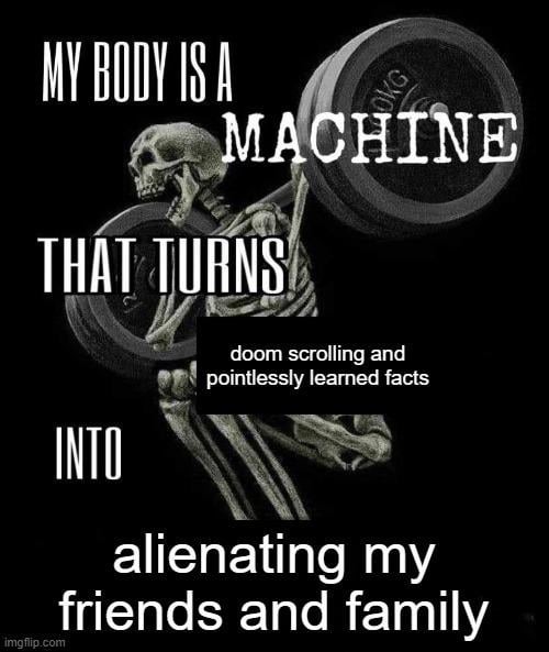 Doom scrolling meme