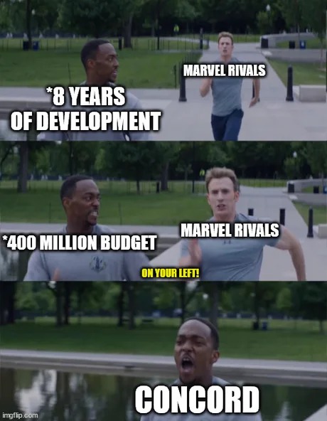 Concord vs Marvel Rivals - meme