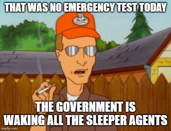 Emergency alert test meme