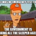 Emergency alert test meme