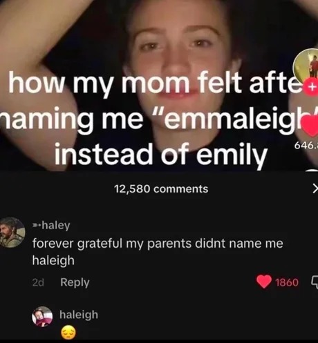 Sad Haleigh noises - meme