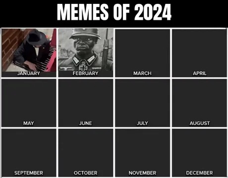 2024 calendar meme