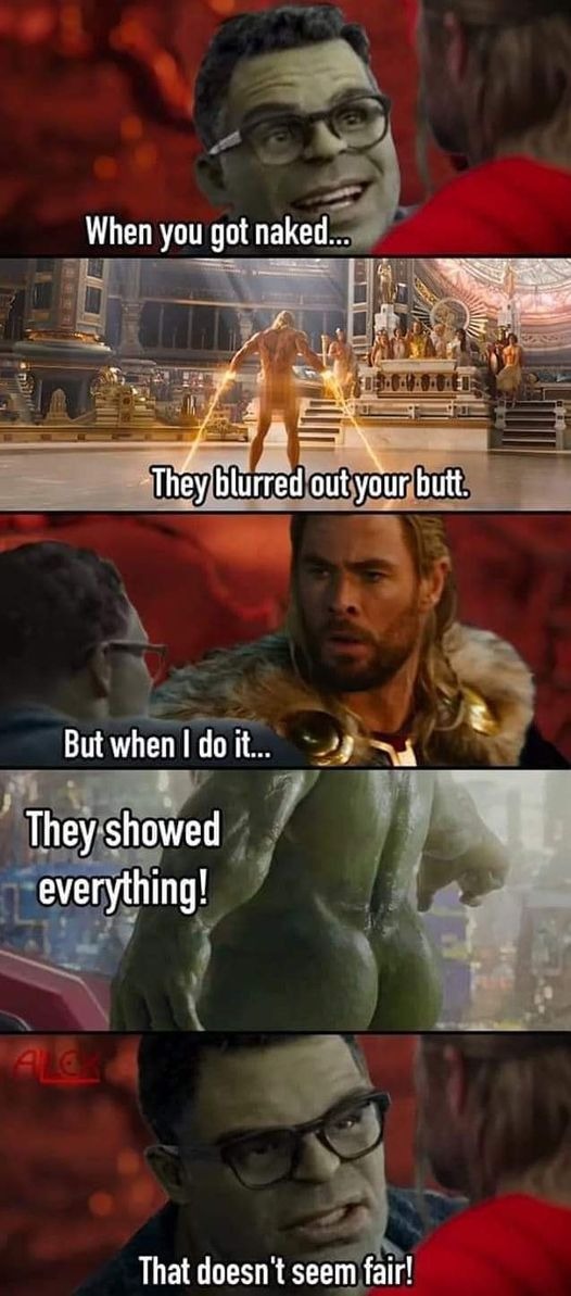 Hulk and Thor conversation - meme