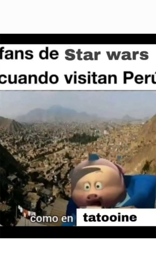 Peru x star wars - meme